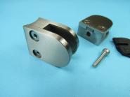Glashalter MINI 35x29 mm RUND - Klemmbereich 4 - 8 mm - OHNE Zulassung 