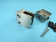 Glashalter MINI 30x30 mm ECKIG Klemmbereich 4 - 8 mm - OHNE Zulassung 