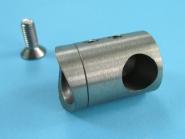 Querstabhalter - für Rohr Ø 42,4 mm - und 12 mm Rund  LINKS für Rohr Ø 42,4 mm | und 12 mm Rundstab | LINKS