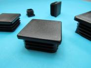 Lamellenstopfen Kunststoff für Vierkantrohr Rechteck Quadrat Rohr Deckel Stopfen 