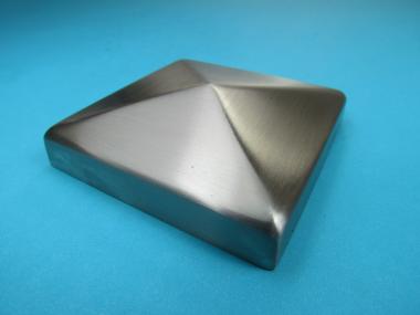 Edelstahl Pyramidenkappe ZAUN-Pfosten-ZIER-Kappe 5x5 cm / 50x50 mm 50x50 mm Abdeckung Vierkant
