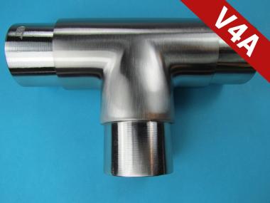 Steckfitting T-Stück V4A - für Rohr 60,3 x 2 mm für Rohr 60,3 x 2 mm
