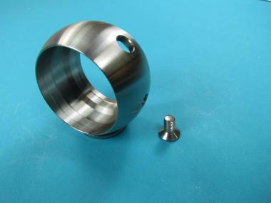 Kugelring für Rohr Ø 26,9 V2A Handlauf Aufnahme Ring Edelstahl für Rohr 26,9 mm