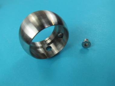 Kugelring für Rohr 60,3 x 2 mm V2A Handlauf Aufnahme Ring Edelstahl 2 Zoll für Rohr Ø 60,3 mm