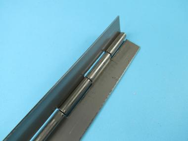 KLAVIERBAND B: 40 x 1,5 mm Scharnier Edelstahl für Klappe Deckel Schrank B: 40 x 1,5 mm