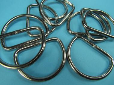 50 Stück Ring D-RING Edelstahl geschweißt 20 x 3 mm V4A für Band Leine 20 x 3 mm | 50 Stück