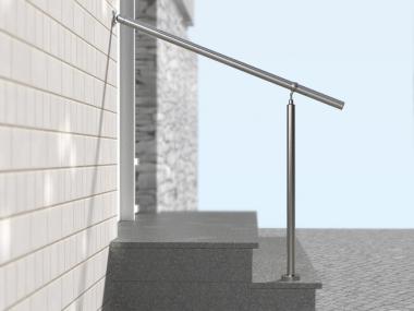 110 cm Edelstahl Geländer Treppenhandlauf für Haustür Eingang Halterung 110 cm