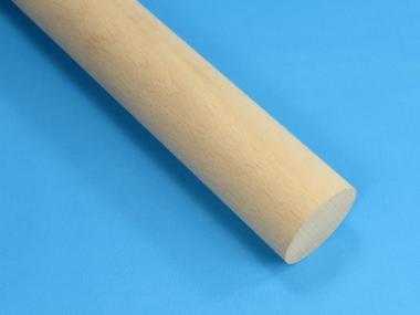Holz Rundholz BUCHE roh unlackiert Ø 45mm als Holzhandlauf unbehandelt BUCHE rohr / unbehandelt | 1 m / 100 cm / 1000 mm