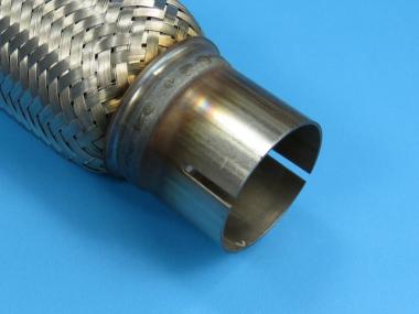50x50 mm Flexrohr Interlock Flexstück Verstärkt Auspuff Rohr Abgasrohr