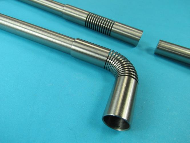 Rundstab Verbinder RILLE zum biegen für 12 mm Edelstahl 0 - 90