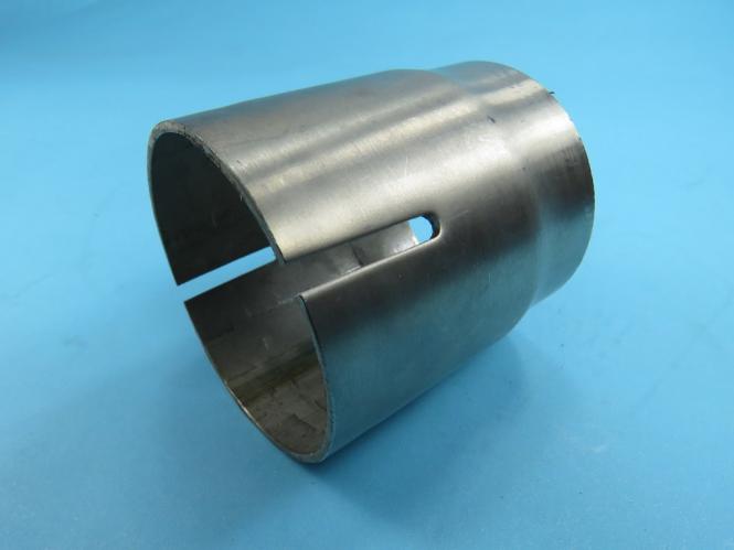 Auspuff stainless steel V2A Verbinder Reparatur Schelle für Rohr Ø 48 +48,3  mm VA für Außen Ø 47,5 - 48,5 mm