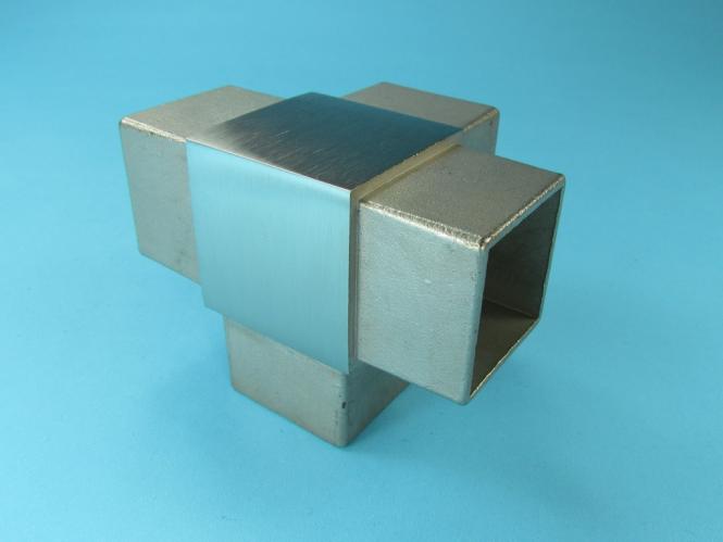 Steckverbinder 30x30 Vierkantrohr =VERSCHIEDENE VARIANTEN= Edelstahl-Kern 